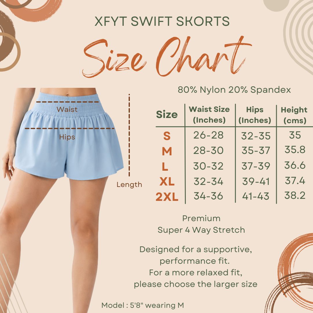 Breeze Blue Swift Skorts