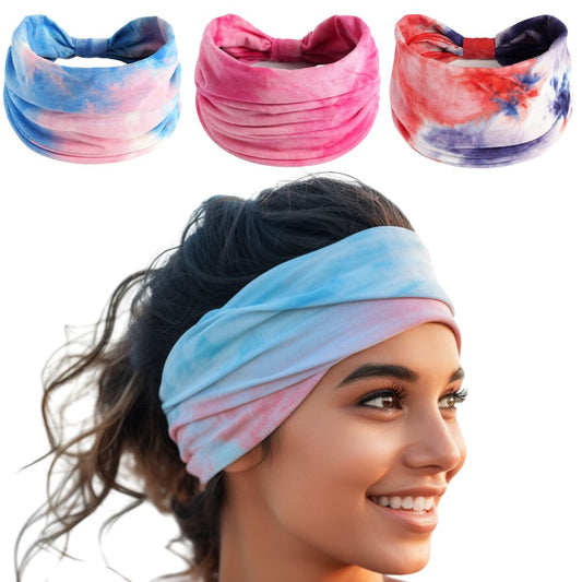 Tie Dye Hairbands Pack of 3 : Bliss Mix