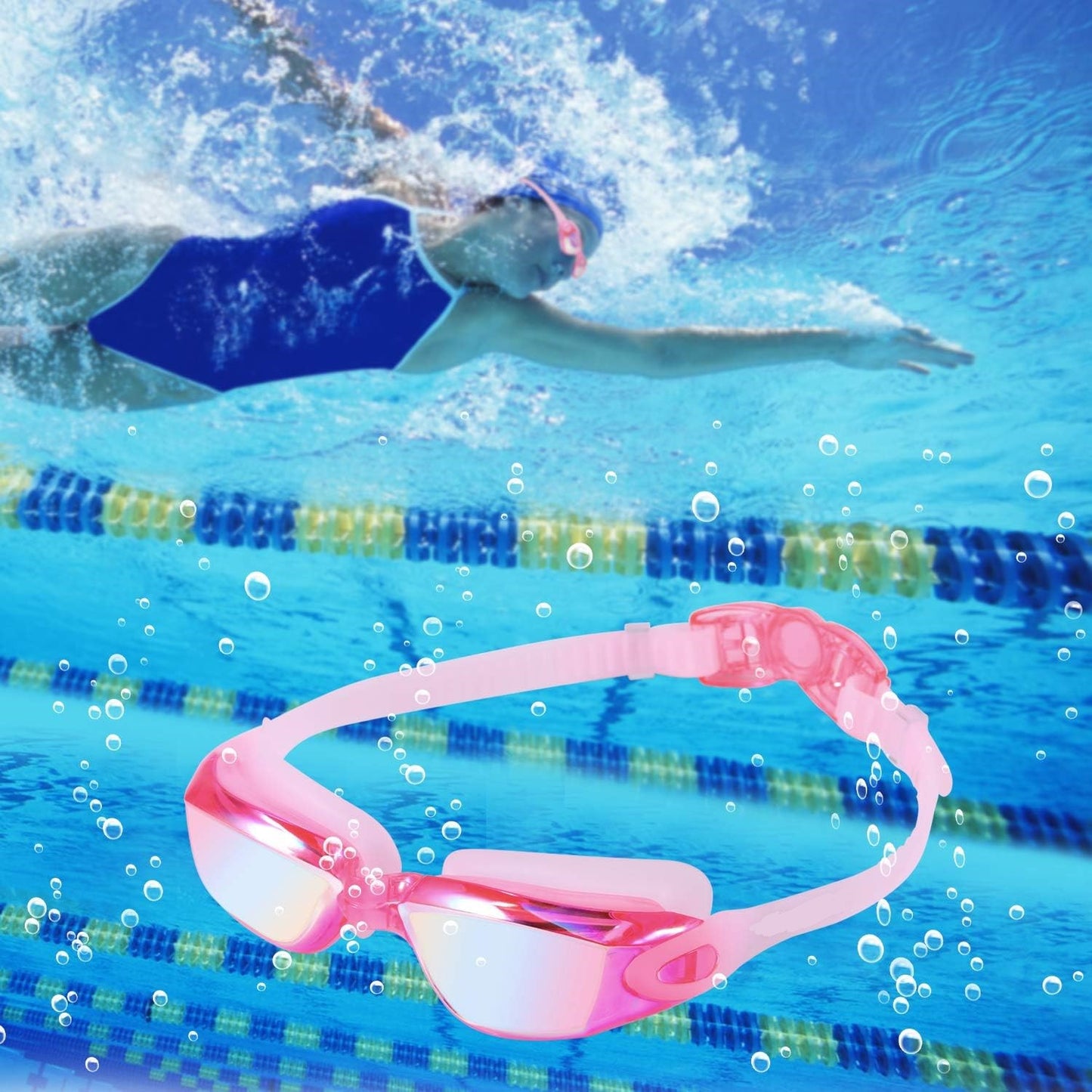 Swimming Goggles : Pink