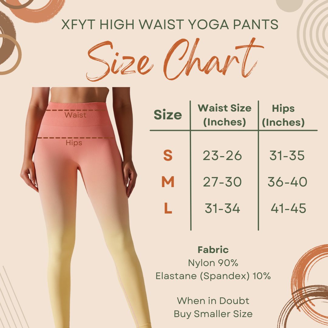 Orange Glow High Waist Seamless Yoga Pants