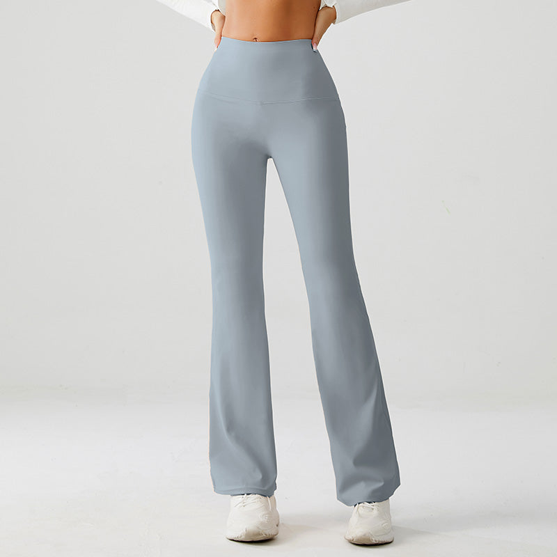 Frost Blue High Rise Flare Yoga Pants