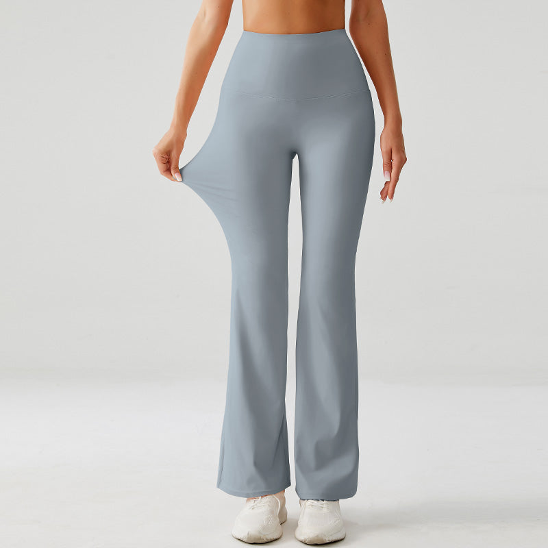 Frost Blue High Rise Flare Yoga Pants