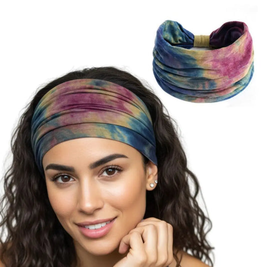 Tie Dye Hair Band : Boho Chic Shade